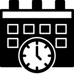 Calendar and Clock Icon