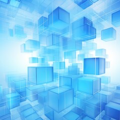 Obraz premium Abstract geometrical medical light blue neutral dimensional background for complex medical data storage