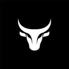 bull head logo icon vector illustration