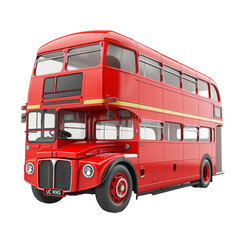 3D character Doubledecker bus London