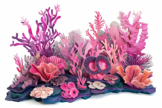 Blooming Imagination: Illustrative Wallpaper of Children's Plants, generative ai