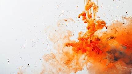 Explosion of paint