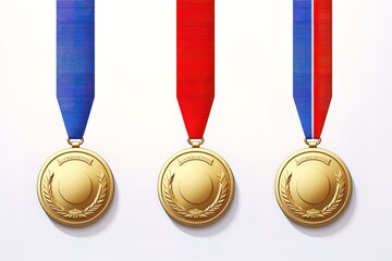 medal on white background