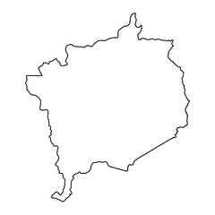 Haute Kotto prefecture map, administrative division of Central African Republic.
