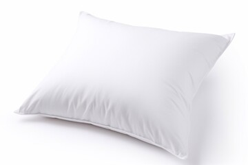 Fluffy and soft pillow on a white background. Comfortable for sleeping