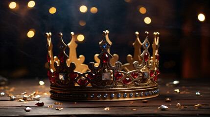 Fototapeta na wymiar Queen or king crown