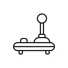 Joystick outline icons, minimalist vector illustration ,simple transparent graphic element .Isolated on white background