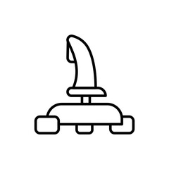 Joystick outline icons, minimalist vector illustration ,simple transparent graphic element .Isolated on white background
