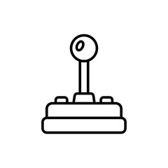 Joystick outline icons, minimalist vector illustration ,simple transparent graphic element .Isolated on white background