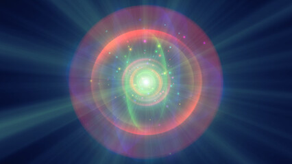 Fototapeta premium atom light ray glow abstract