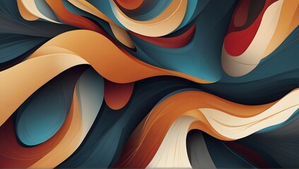 "Transform your screen into a canvas of abstract beauty, with a background of swirling waves in a range of vibrant hues and intricate patterns."