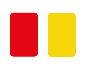Yellow and red Card vector illustration design