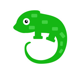 Chameleon silhouette vector illustration design