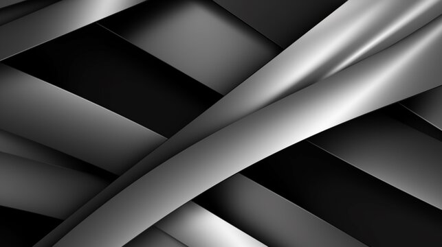 Black white silver gray abstract background for designed Ai Generative © Biswajit