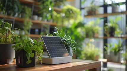 Green Technology in Business: Sustainable Gadgets Visual