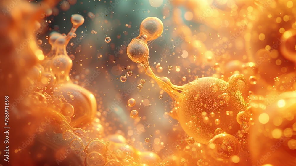 Poster particle emission in 3d rendering