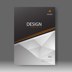 Business Book cover design modern style for Brochure template, Poster, magazine. Vector illustration