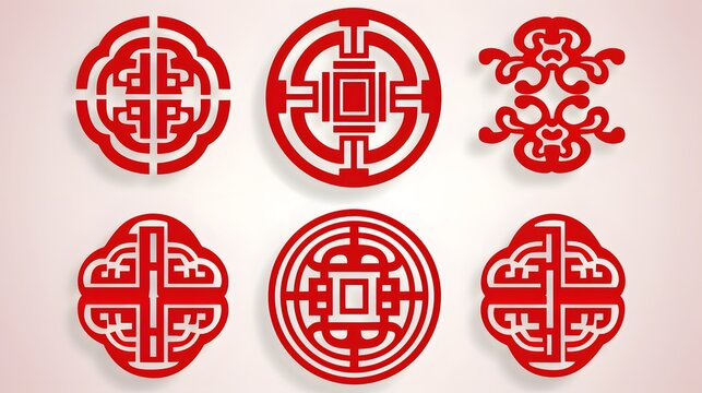 Chinese traditional wedding "joy" stickers
