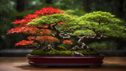 Foto op Aluminium bonsai tree in a garden © Shahram