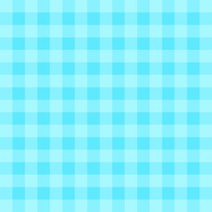 Blue gingham tablecloth plaid pattern background.