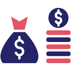 Investment vector icon illustration of Finance and Money iconset.