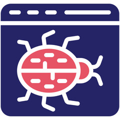 Website Bug Icon vector icon illustration of Networking and Data Sharing iconset.