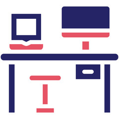 Workplace vector icon illustration of Business and Office iconset.