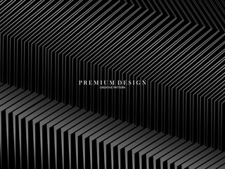 Abstract futuristic dark black background with modern design. Realistic 3d wallpaper with luxurious flowing lines. Premium backgrounds for posters, websites, brochures, cards, banners, apps, etc.