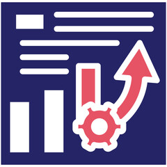 Project Progress vector icon illustration of Project Management iconset.