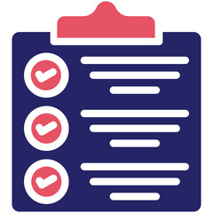 Obraz premium Complted Tasks vector icon illustration of Project Management iconset.