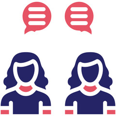 Conversation vector icon illustration of Project Management iconset.