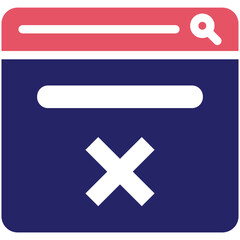 Fototapeta premium Not Found vector icon illustration of Seo and Web iconset.