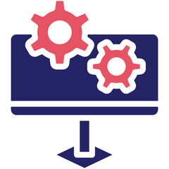 Configuration vector icon illustration of Online Marketing iconset.