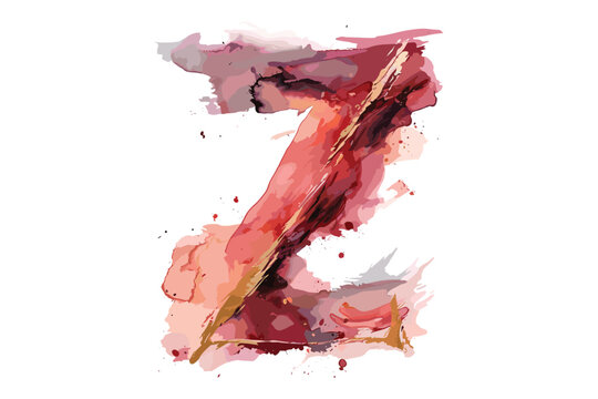 watercolor a to z letter alphabet