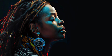 AI-generated portraits of reggae figures