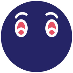 Face Without Mouth vector icon illustration of Emoji iconset.