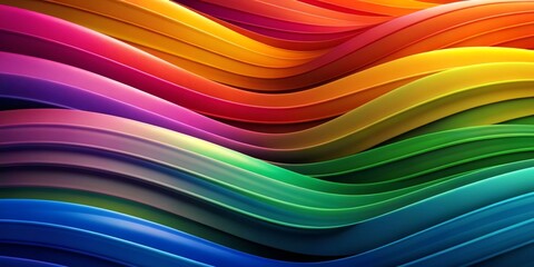 Colorful Abstract Background with Waves
