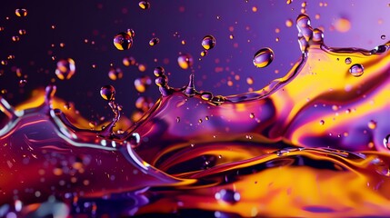 Obraz premium Oil colorful splash background wallpaper