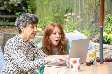 Granddaughter is concerned about Grandmas activity on-line protecting her from being catfished / scammed