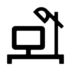 Workplace Desk Outline Icon