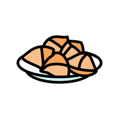 samosa indian cuisine color icon vector. samosa indian cuisine sign. isolated symbol illustration