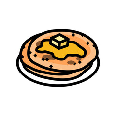 aloo paratha indian cuisine color icon vector. aloo paratha indian cuisine sign. isolated symbol illustration