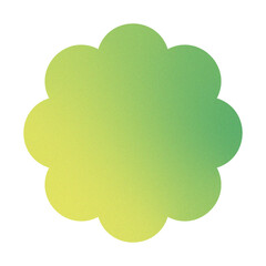 Gradient with Texture Grain Y2k retro elements abstract shapes and symbols. 