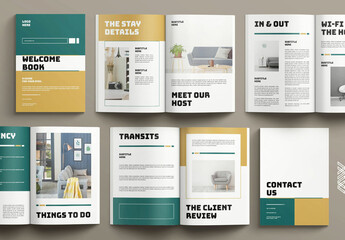 Welcome Book Layout Design Template