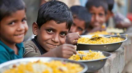 Poor little child ,Hungry and starving. War has psychological and societal impacts on children. Social discrimination the effects of war.