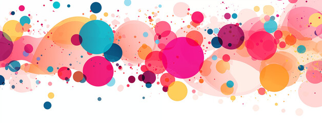 Abstract Colorful Bubble Fusion Artwork