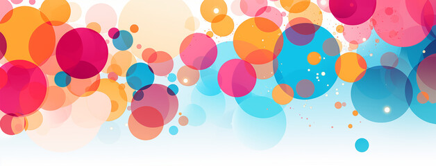 Pastel Bubble Abstract Pattern Background
