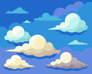 cloud cloudy sky beautiful amazing fantastic vector illustration firmament heavens