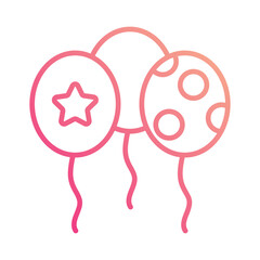 Balloons Icon vector. Stock illustration.