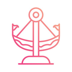Fair Ship Icon vector. Stock illustration.